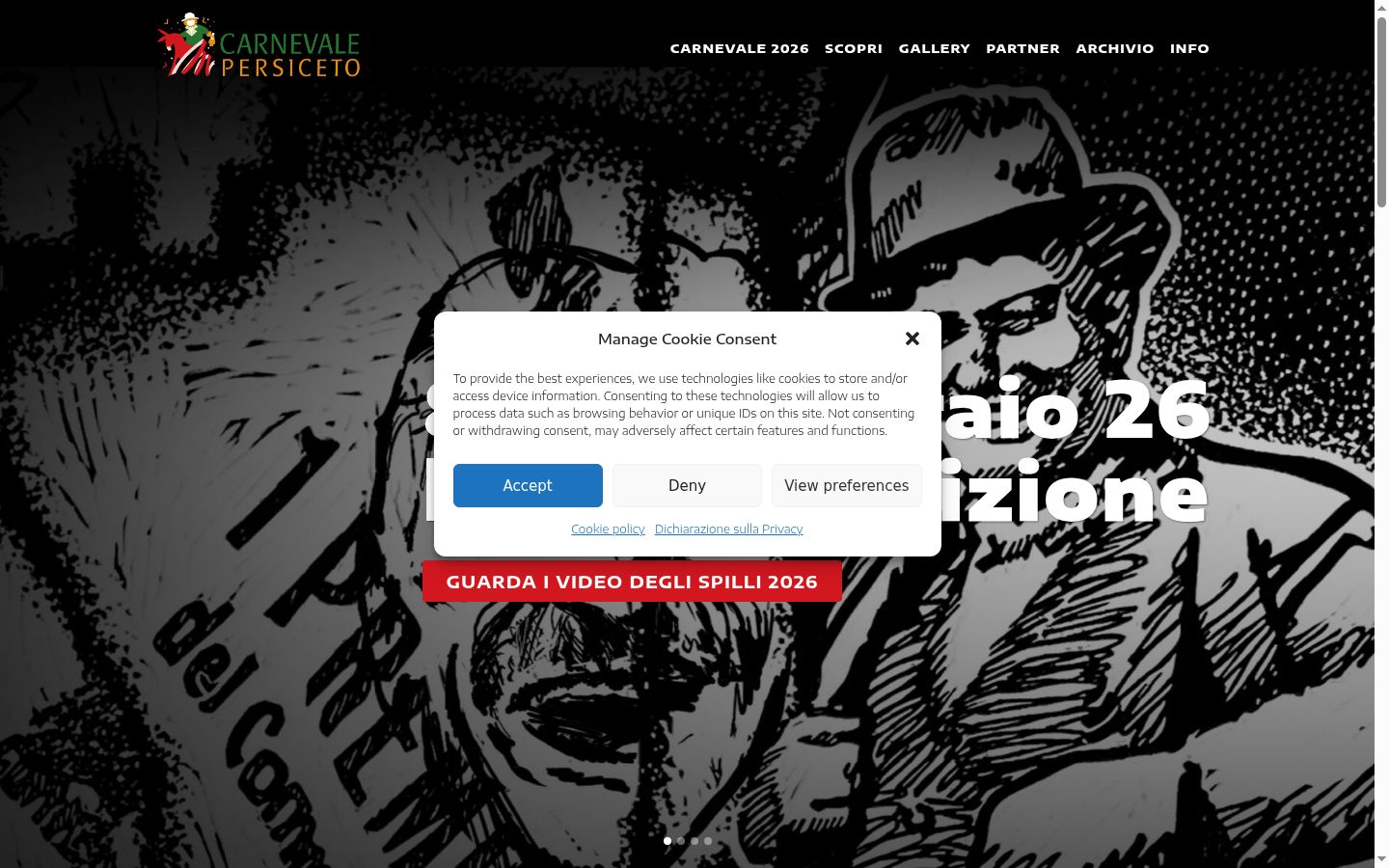 Sutikimo reklamjuostės, rodytos prieš bet kokią sąveiką, ekrano kopija