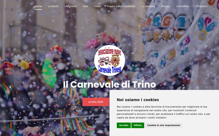 Screenshot von carnevaletrino.it