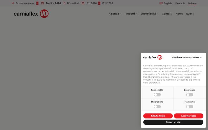 Screenshot of carniaflex.com