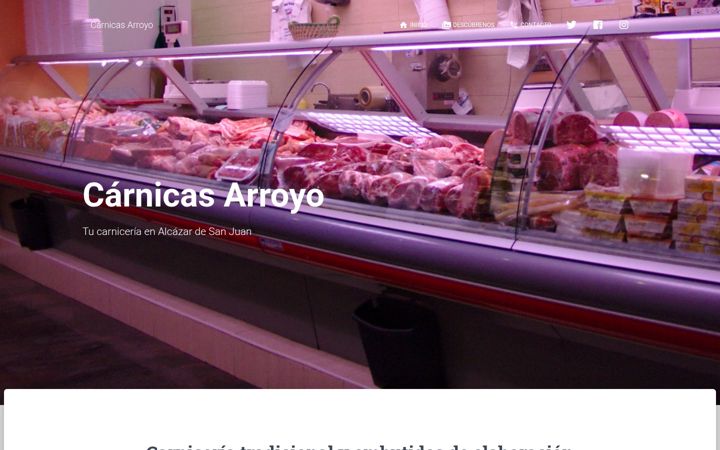 Screenshot of carnicasarroyo.es