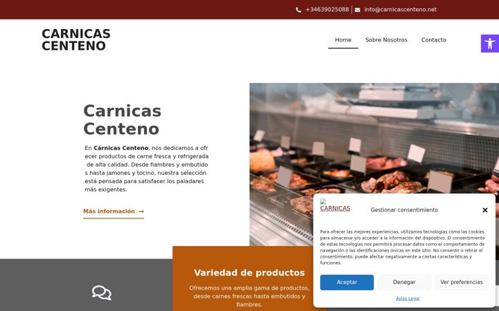 Screenshot of carnicascentenon.net