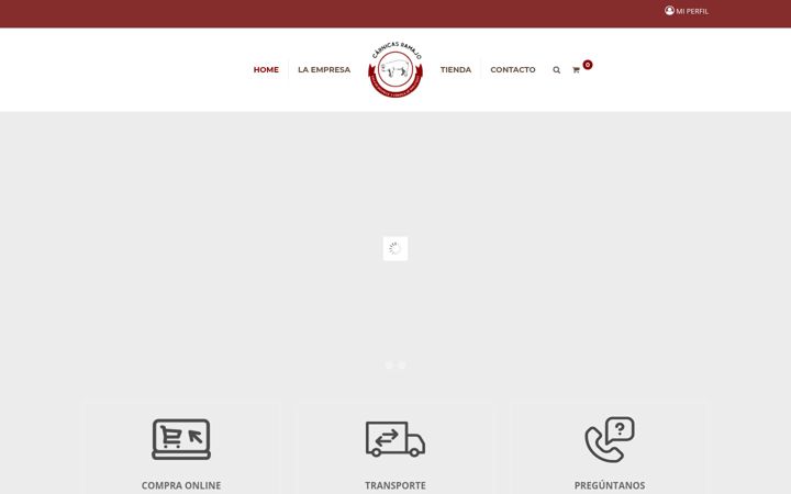 Screenshot of carnicasramajo.com