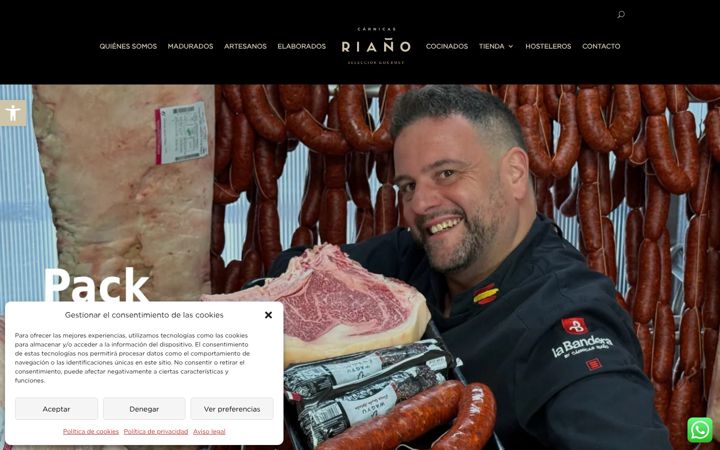 Screenshot of carnicasriano.com