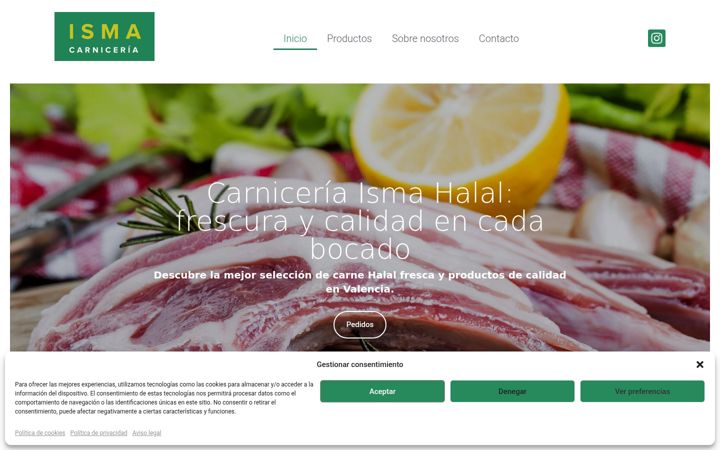 Screenshot of carniceria-isma.es