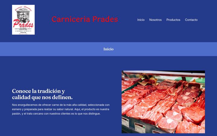 Screenshot of carniceria-prades.com