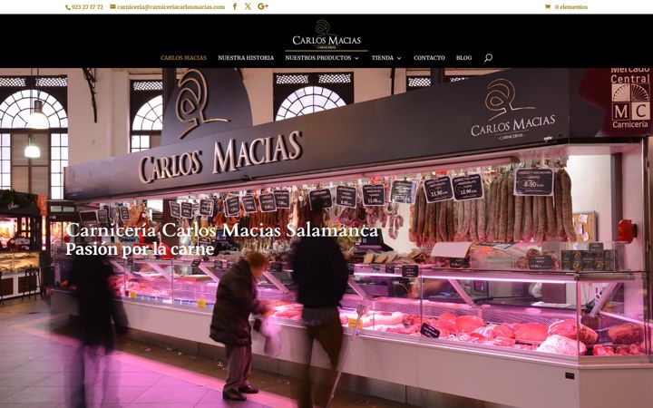 Screenshot of carniceriacarlosmacias.es