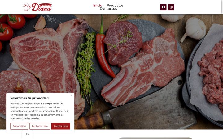 Screenshot of carniceriadianayecla.es