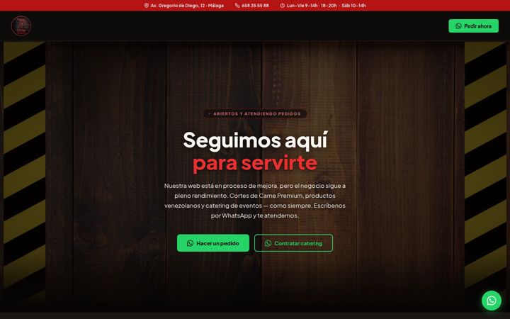 Posnetek zaslona carniceriaelestablo.es