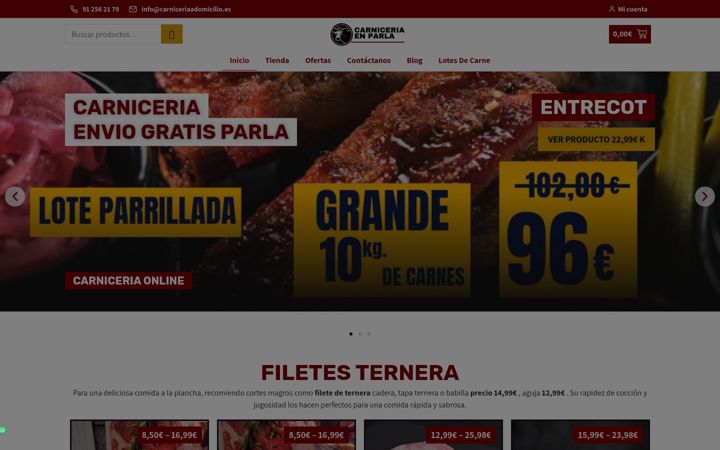 Screenshot of carniceriaenparla.es