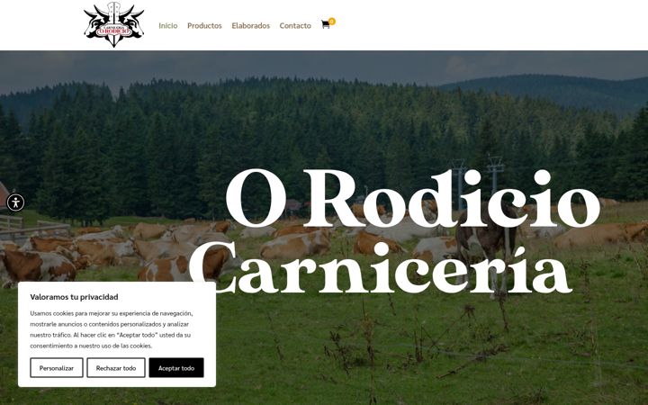 Екранна снимка на carniceriaorodicio.es