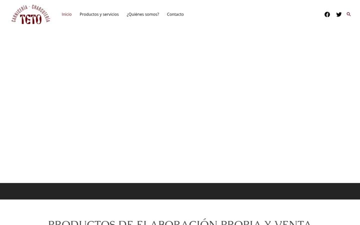 Screenshot of carniceriateto.com