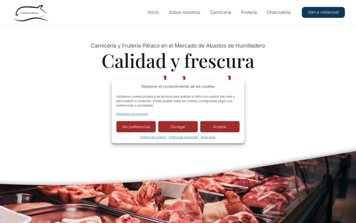 Screenshot of carniceriayfruteriapitraco.es