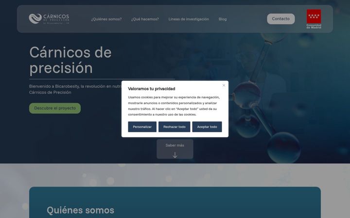Screenshot of carnicosdeprecision.com
