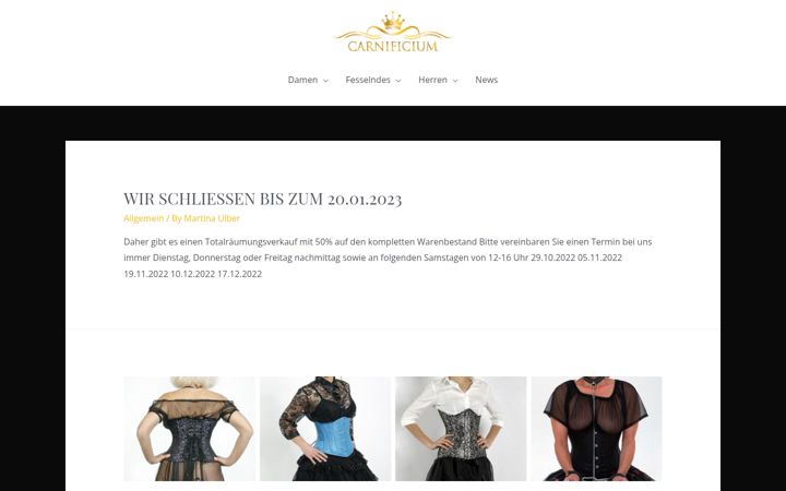 Screenshot of carnificium.com