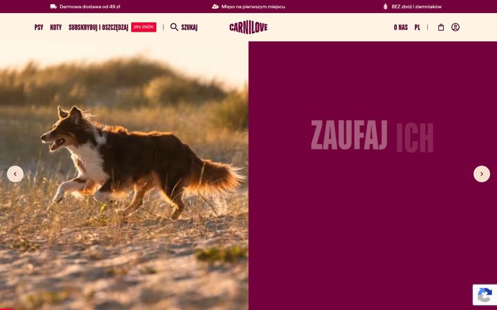 Screenshot of carnilove.com.pl