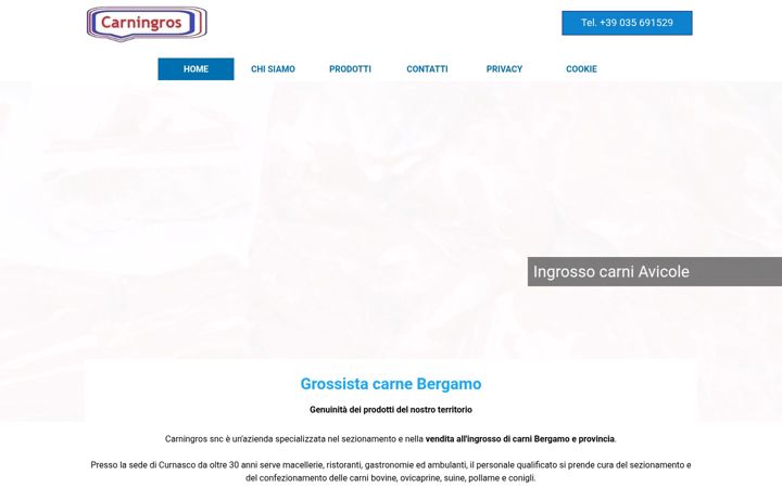 Ekraanipilt saidist carningros.it