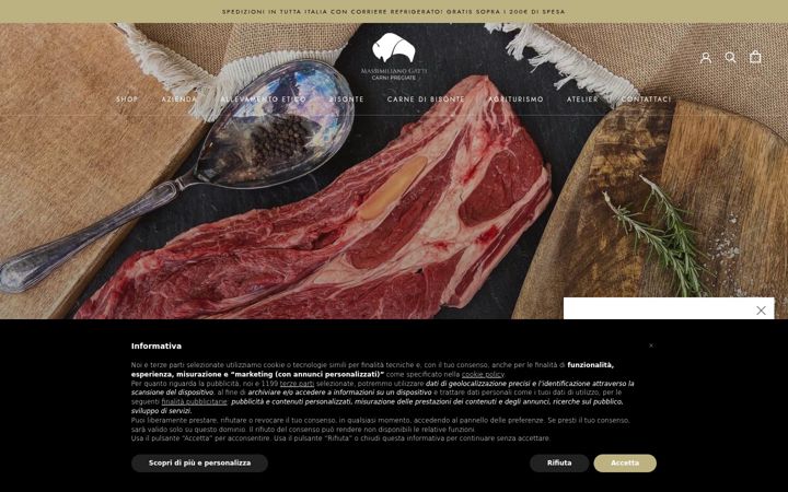 Screenshot di carnipregiate.it