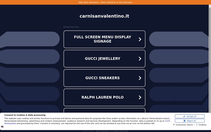 Screenshot of carnisanvalentino.it