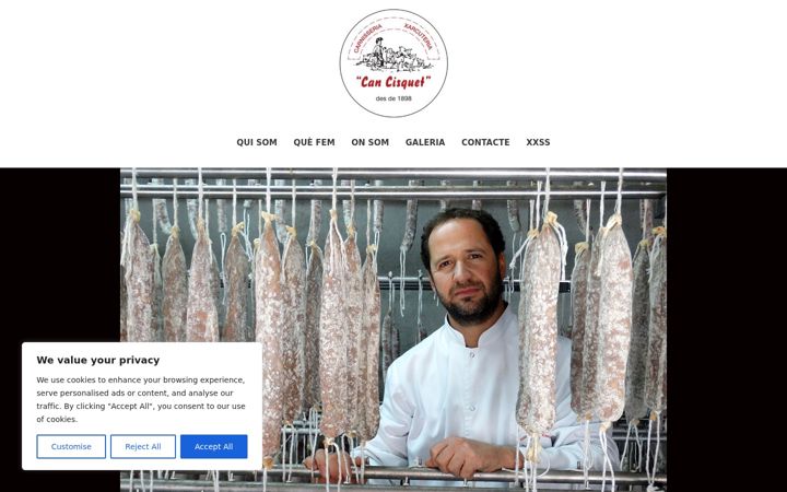 Screenshot of carnisseriacancisquet.cat