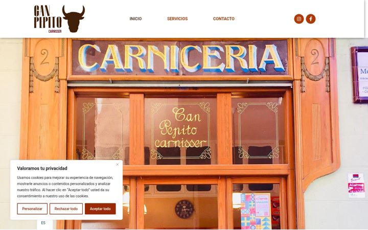Screenshot of carnisseriacanpepito.com