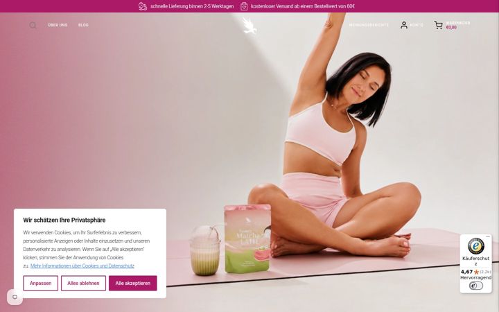 Screenshot of carniumbotanicals.de