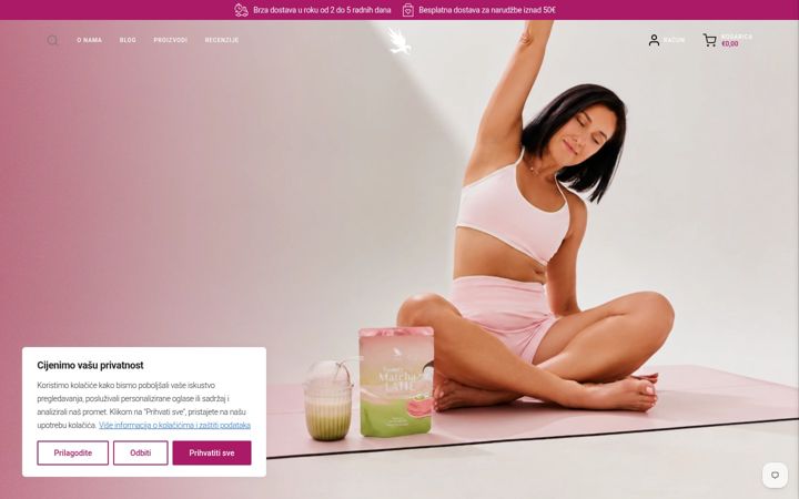 Captura de pantalla de carniumbotanicals.hr