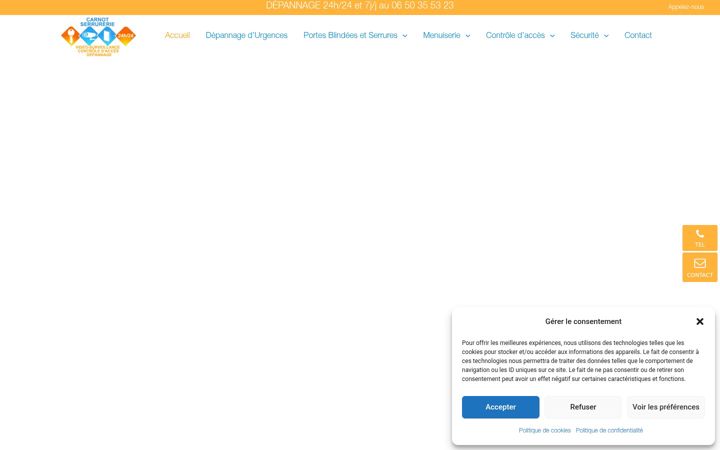 Screenshot του carnot-serrurerie.fr