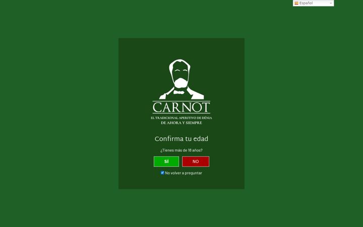 Екранна снимка на carnot.es