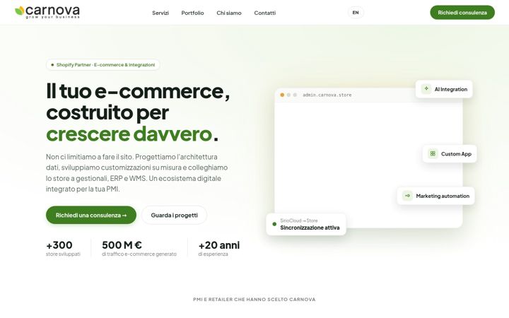 Screenshot of carnova.it
