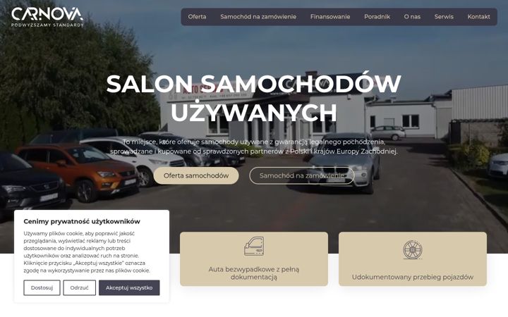 Screenshot of carnova.pl