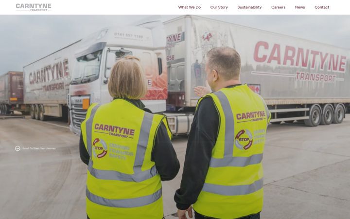 Screenshot of carntyne-transport.co.uk