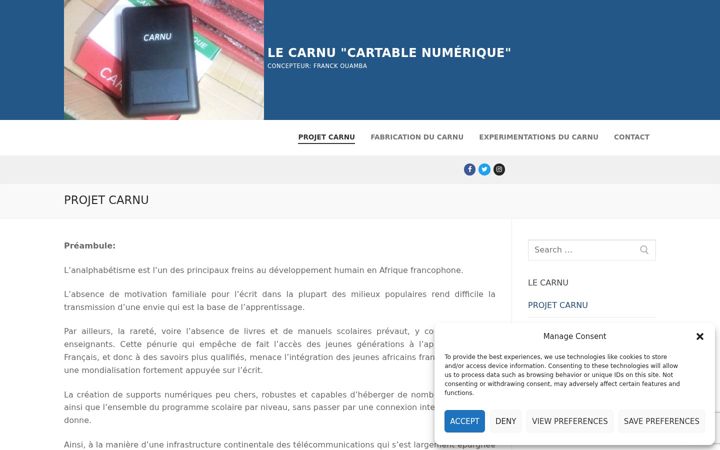 Screenshot of carnu.org