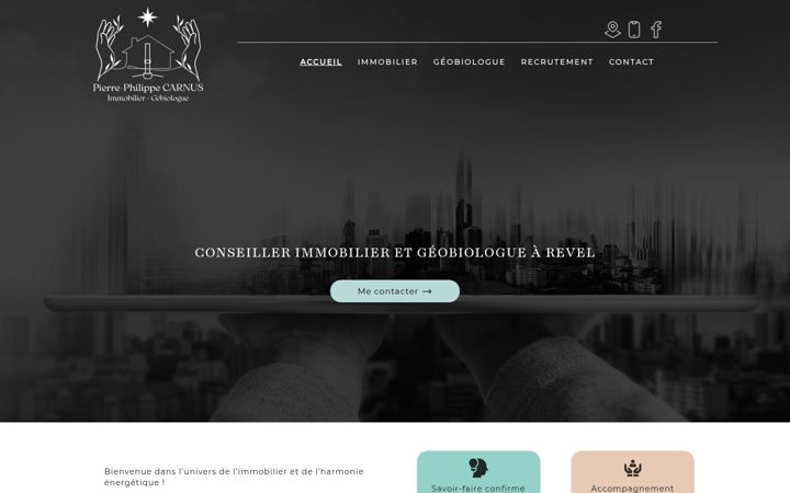 Screenshot του carnus-immobilier-geobiologue.fr
