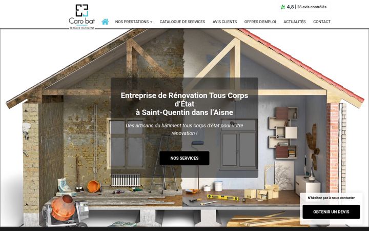 Screenshot of caro-bat-avis.fr