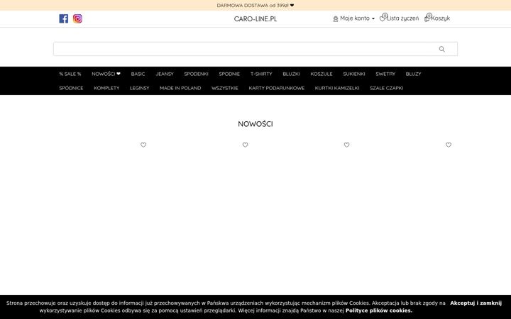 Screenshot of caro-line.pl