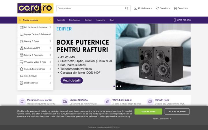 Screenshot of caro.ro