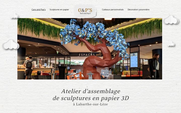 Screenshot of caroandpaps.fr