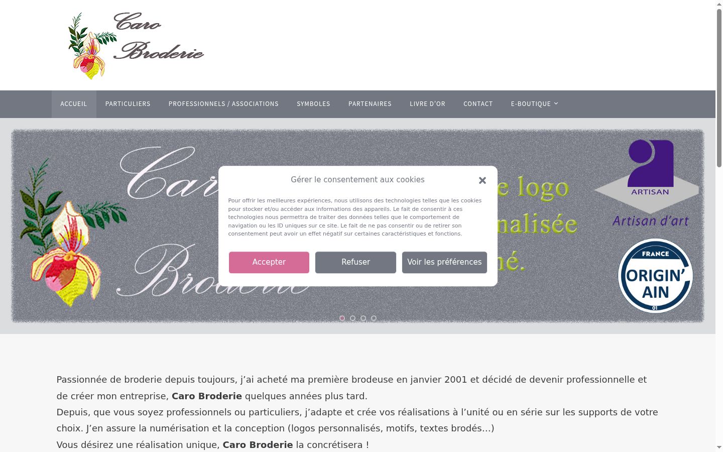 Screenshot tal-banner tal-kunsens muri qabel kwalunkwe interazzjoni