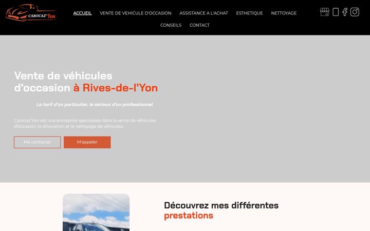 Screenshot of carocazyon.fr