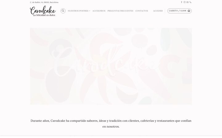 Screenshot of carodcake.es