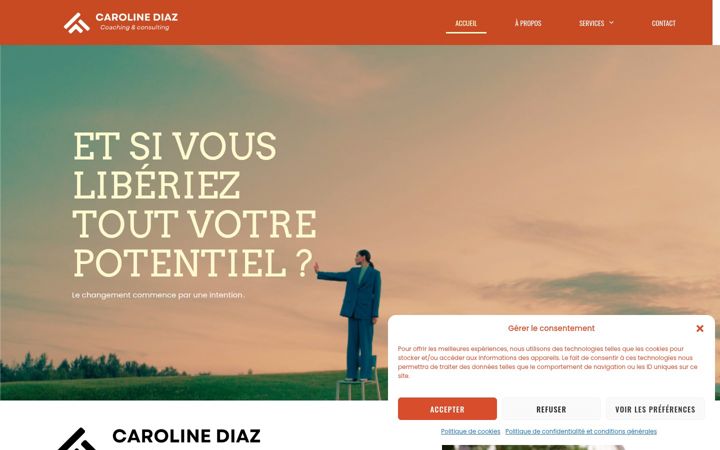 Screenshot of carodiazcoaching.fr