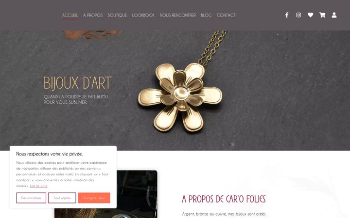 Screenshot ta' carofolies-bijoux.fr