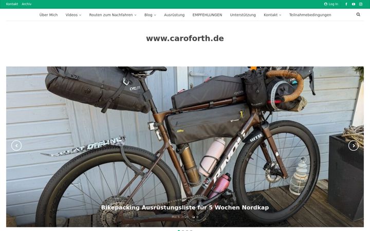 Screenshot of caroforth.de