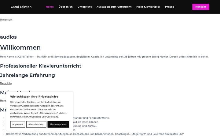 Screenshot of carol-tainton.de