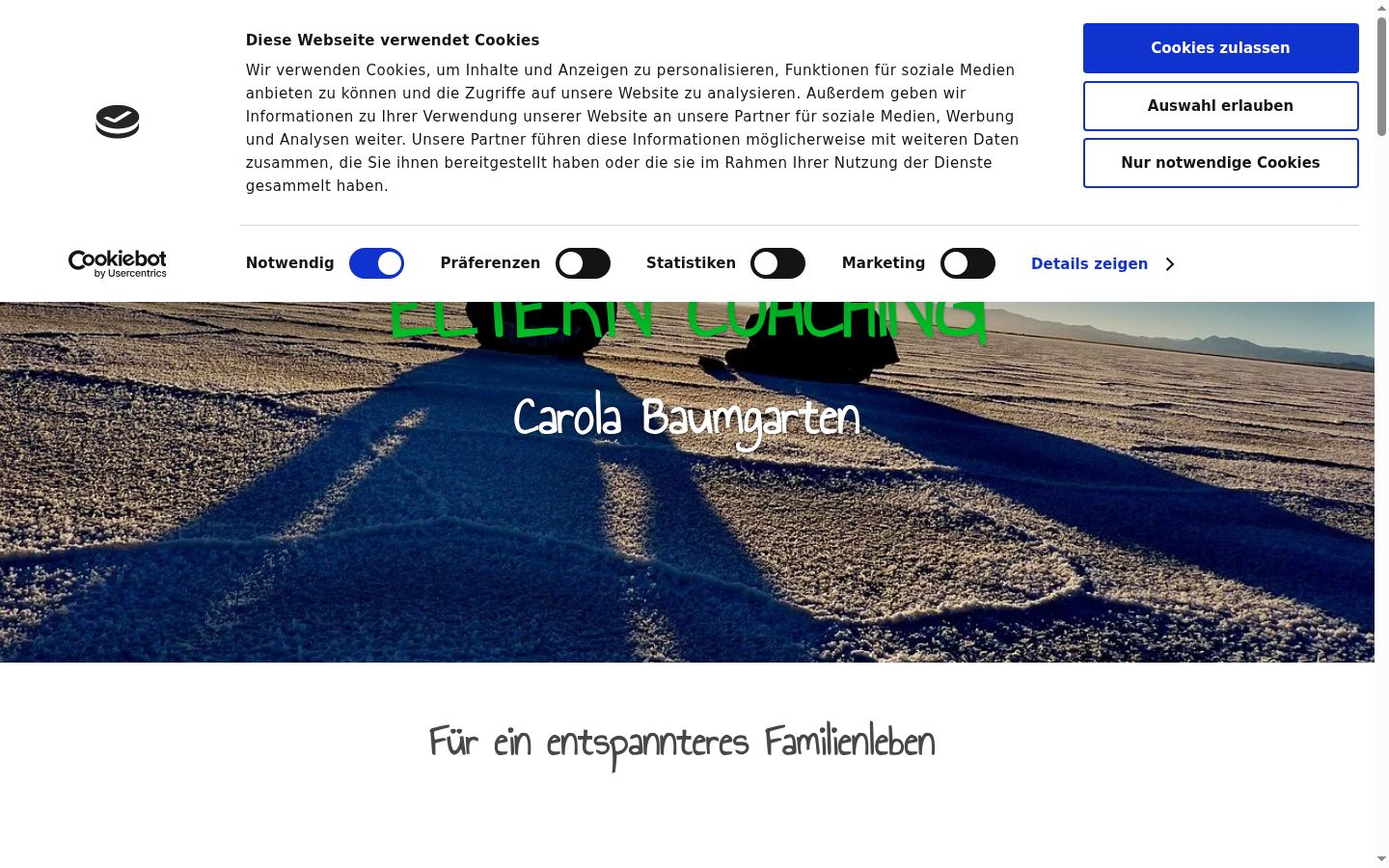 Capture d'écran de la bannière de consentement affichée avant toute interaction