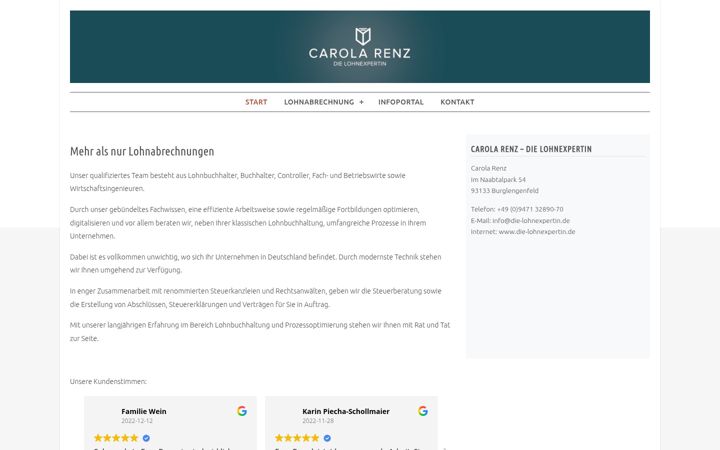 Capture d'écran de carola-renz.de
