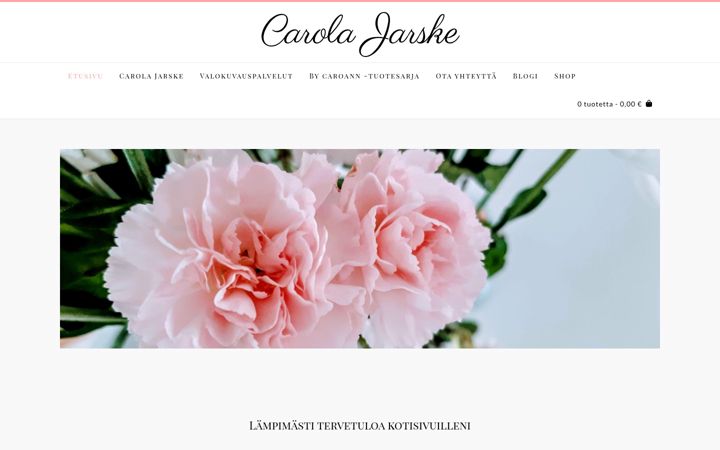 Screenshot of carolajarske.fi