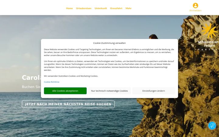 Screenshot του carolasreisetreff-gmbh.de