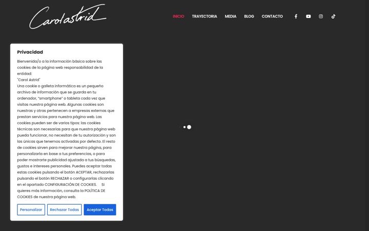 Screenshot of carolastrid.com
