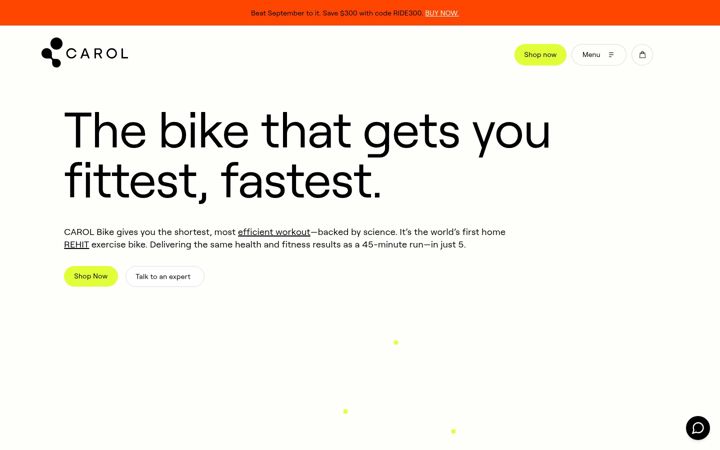 Screenshot of carolbike.com